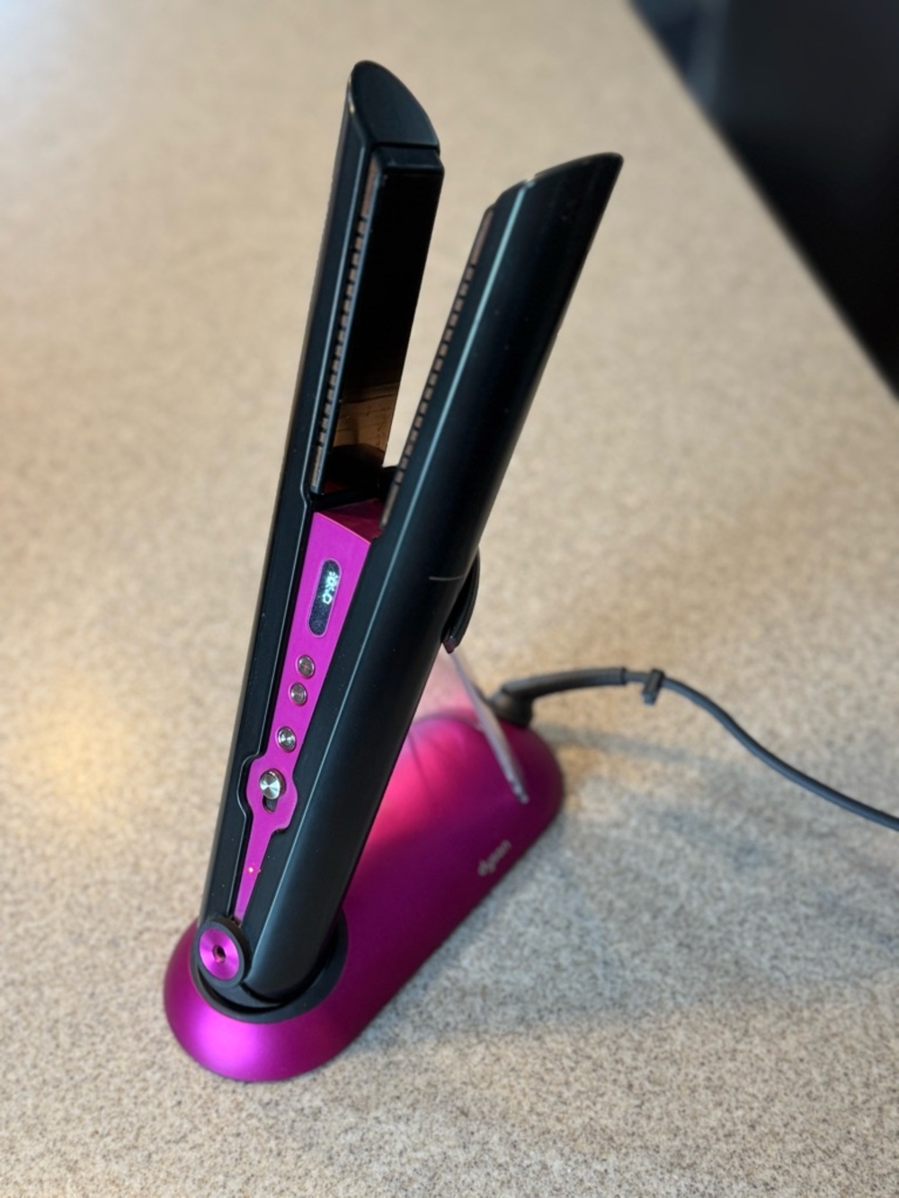Dyson Corrale Hair Straightener Black - Nickel/Fuchsia